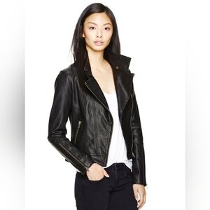 Aritzia Mackage Leather Kenya Jacket Black size XXS
